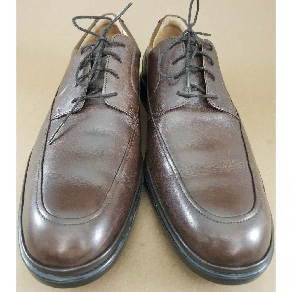 ROCKPORT Men's Size 8.5 M Signature Series Brown Leather Oxfords